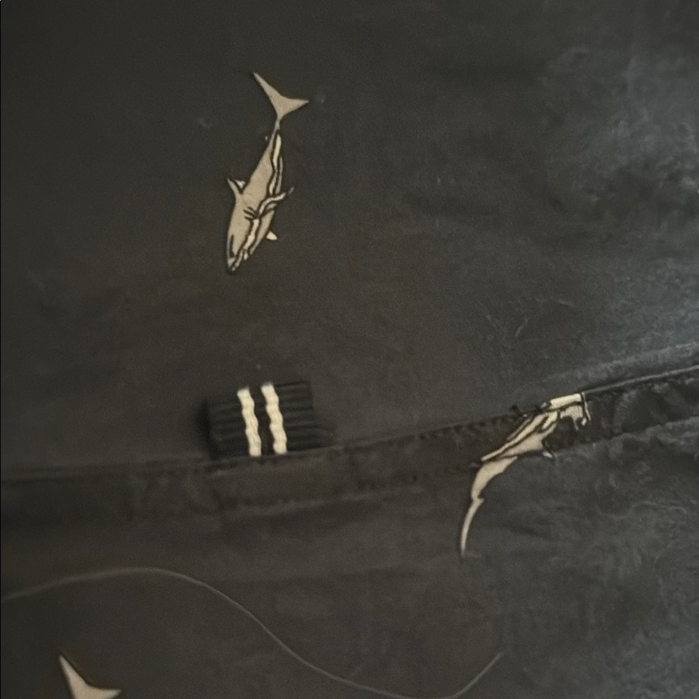 Men's Navy Blue Shark Patterned Nautica Shirt - Discovery Shark Week - Picture 6 of 9